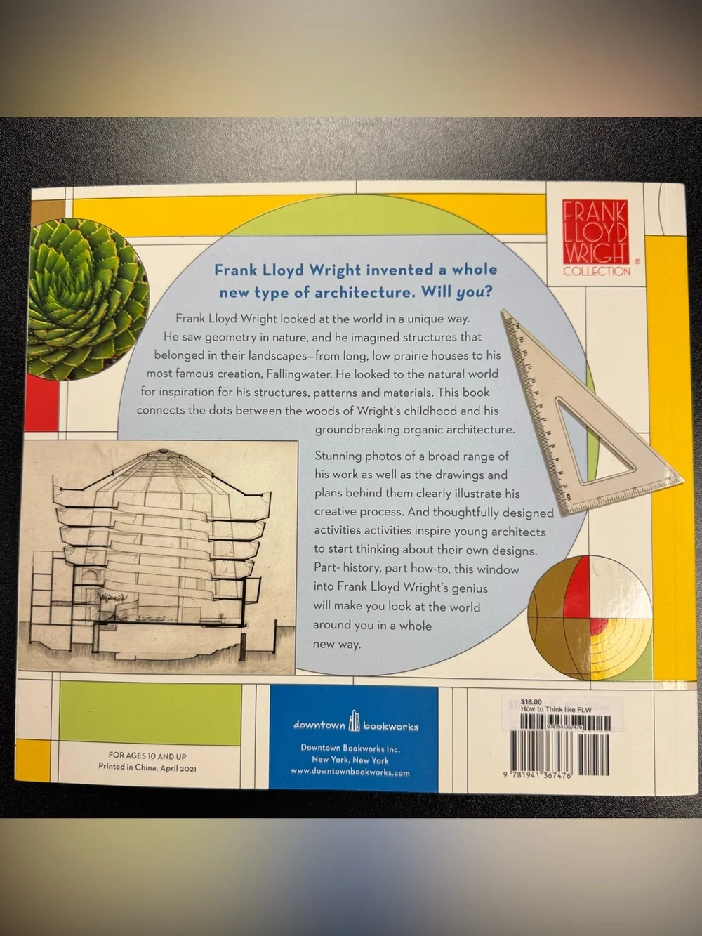 How to Think Like Frank Lloyd Wright Activity Book Future Architects NEW